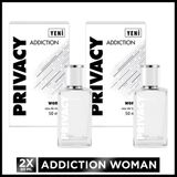 Privacy Kadın 2x50 Ml Addiction EDT Parfüm Çiçeksi – Meyvemsi Koku ile Hediye Seçeneği