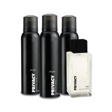 Privacy Man Edt Parfüm 100Ml & Deodorant 3X150Ml