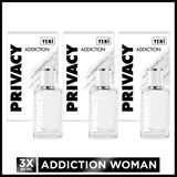 Privacy Woman Addiction Kadın EDT Parfüm 3x50 ml Çiçeksi – Meyvemsi Koku