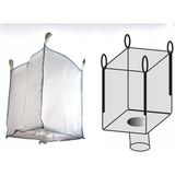 Private 1 Adet Sanayi Tipi Big Bag Büyük Grit Çuval 90X90X120 cm Alt Bacalı Tahliyeli