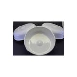 PRİVATE 3 Adet Beyaz Renk Plastik Hamam Banyo Curun Sauna Termal Kaplıca Tası Maşrapa 20 Cm Çap 5 Cm Yüksekl