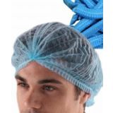 Private 500 Adet Cerrahi Mavi Tela Nonwoven Akordeon Bone 52 cm Çift Lastikli Saç Bonesi