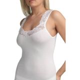 Private Büyük Beden Dantelli Beyaz Atlet 1957 - 3XL