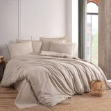 Private Çift Kişilik Nevresim Takımı Ipliği Boyalı Bej - 200 x 220 cm - Renkli