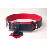 Privilege Flotter Hakiki Deri Köpek Boyun Tasması Xl Lacivert Kırmızı 4X54-64 cm