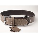 Privilege Flotter Hakiki Deri Köpek Boyun Tasması Xl Toprak Rengi Kahverengi 4X54-64 cm