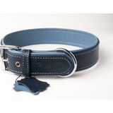 Privilege Flotter Hakiki Deri Köpek Boyun Tasması Xxs Mavi Lacivert 2,5X22-30 cm
