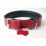 Privilege Hakiki Deri Köpek Boyun Tasması Xxs Kırmızı 2X22-30 cm