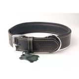 Privilege Hakiki Yağlı Deri Köpek Boyun Tasması Xl Siyah 4X54-64 cm