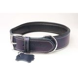Privilege Hakiki Yağlı Deri Köpek Boyun Tasması Xs Lacivert 2X29-37 cm