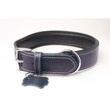 Privilege Hakiki Yağlı Deri Köpek Boyun Tasması Xxs Lacivert 2X22-30 cm