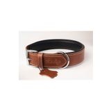 Privilege Hakiki Yağlı Deri Köpek Boyun Tasması Xxs Taba Kahverengi 2X22-30 cm