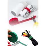 Privo 5 Metre 1 cm Cırt Cırt Kablo Düzenleyici Kablo Sabitleyici Organizer Gizleyici Bant - Renkli