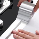 Privo Aluminyum Su Sizdirmaz Yanmaz Bant 5 Metre 3 cm Kendinden Yapiskanli Ocak Lavabo Baca - Alüminyum Gri