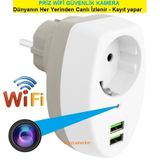 Priz Wifi Ev Güvenlik Kamerası Dünyanın Heryerinden Canlı Izlenir+kayıt