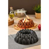 Prizma Döküm Granit Kek Kalıbı Siyah 26 cm