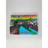Prizren ( Kosova) Polyester Kabartmalı Magnet 6,5X5 Cm Şehir Magneti Dekoratif Hediyelik Buzdolabı Süsü (Kod:1860)