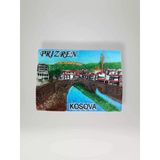Prizren ( Kosova) Polyester Kabartmalı Magnet 6,5X5 Cm Şehir Magneti Dekoratif Hediyelik Buzdolabı Süsü (Kod:1861)
