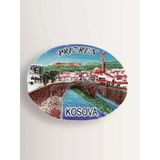 Prizren ( Kosova) Polyester Kabartmalı Magnet 7X5,5 Cm Şehir Magneti Dekoratif Hediyelik Buzdolabı Süsü (Kod:1865)