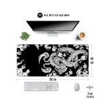 Pro - 10 Farklı Model Dikişli Kenar 90X40 cm Oyuncu Gaming Mouse Pad (Dragon Knot, 90X40 Cm) - standart