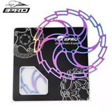 Pro 180 Mm Bukalemun Rotor Bisiklet Disk Fren Rotoru 180Mm 6 Vida Mtb Ultra Hafif Rainbow Rotor