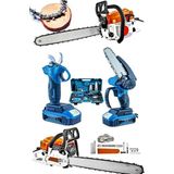 Pro 3'lü Set 7.9 Hp Benzinli Odun Ağaç Kesme Hızar Motoru 256VF Şarjlı Dal Budama Makası ve Testere - Standart