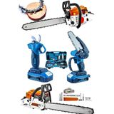 Pro 3'Lu Set 7.9 Hp Benzinli Odun Agac Kesme Hizar Motoru 256Vf Sarjli Dal Budama Makasi Ve Testere