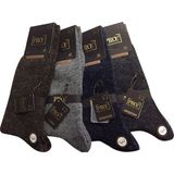 Pro 4 Lü Lambswool Yün Erkek Çorap Dikişsiz - 41 - 44 - Renkli