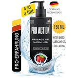 Pro Action Kayganlaştırıcı Jel 150 ml Çilek Aromalı Premium Kalite Uzun Süreli Kullanım