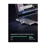 Pro Air Için Thunderbolt 3 Type-C HDMI USB 3.0 Tf Sd Kart Okuyucu Hub Adaptör - 1 GB - 00-Siyah - Beyaz - Option-1