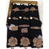 Pro Boutique Style Uludağ Lambswool (Yün) Erkek Çorap; Asorti 12'li Paket; Dikişsiz - 41 - 44 - Siyah
