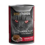Pro Choice 400 gr Kuzu Etli Şekersiz Tahılsız Ezme Yetişkin Kedi Konservesi