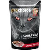 Pro Choice 85 gr Tahılsız Kuzu ve Ciğerli Yetişkin Kedi Konservesi