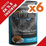Pro Choice Fish Vegetable Balık ve Sebzeli Tahılsız 6x400 gr Kedi Konservesi