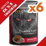 Pro Choice Lamb Kuzu Etli Tahılsız 6x400 gr Kedi Konservesi