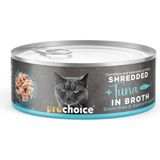 Pro Choice Prochoice Shredded, Tahılsız, Hipoalerjenik, Tiftiklenmiş Tuna Balıklı Yaş Kedi Maması 70 gr