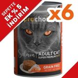Pro Choice Salmon Somon Etli Tahılsız 6x400 gr Kedi Konservesi