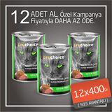 Pro Choice Selective Cat Biftek ve Ciğerli Kıyılmış 12x400 gr Yetişkin Kedi Konservesi