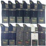 Pro Çorap 12'li Akhun Bamboo Erkek Çorabı - Asorti - 41 - 44
