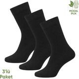 Pro Çorap Modal İplik Erkek Soket Çorap - 6 Çift - Dikişsiz - Atlas - 18002 - Set 6 - Çok Renkli