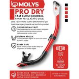 Pro Full Dry Şnorkel Tam Kuru Profesyonel Dalış Şnorkeli - Çok Renkli