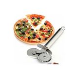 Pro İthalat Çift Başlı Metal Pizza Kesici ve Hamur Ruleti