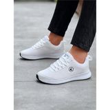 Pro Jack Erkek Spor Ayakkabı Siyah Bağcıklı Beyaz Sneaker - 40 Düz Taban ile Gün Boyu Rahatlık
