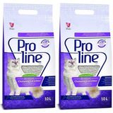 Pro Line 10 lt x 2 Adet Lavanta Kokulu Topaklanan Bentonit Kedi Kumu