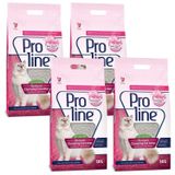 Pro Line Babypowder Parfümlü 10 lt 4 Adet Pembe Kedi Kumu