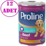 Pro Line Dana Etli Pate Köpek Konserve Maması 395 Gr 12 Ad