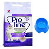 Pro Line Lavanta Kokulu Ince Taneli Topaklaşan Bentonit Kedi Kumu 10 Lt + Küçük Mama Kabı Hediyeli...