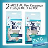 Pro Line Marsilya Sabun Kokulu Topaklanan Bentonit Kedi Kumu 2X10 Lt
