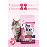 Pro Line Proline Bebek Pudrası Kokulu Ince Taneli Kedi Kumu 10 Lt+Zilli Lastikli Kedi Oltası