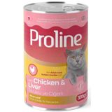 Pro Line Tavuklu ve Ciğerli Gravy 395 gr Yetişkin Kedi Konserve Maması